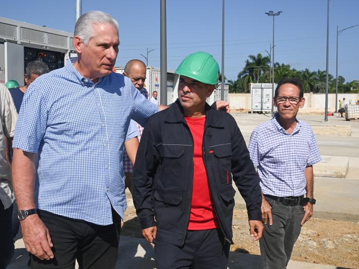 Díaz-Canel visits Paso Seco water supply source, a strategic point for pumping water to Havana
