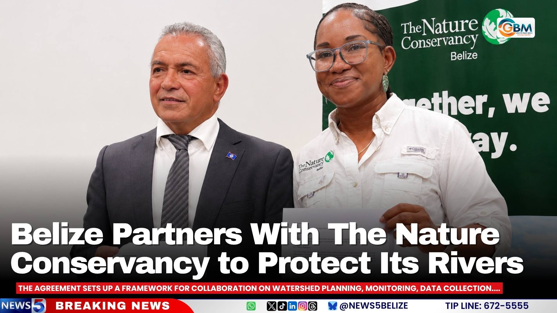 Belize Partners With The Nature Conservancy to Protect Its Rivers