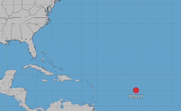Tropical Storm Dolly weakens into active tropical wave