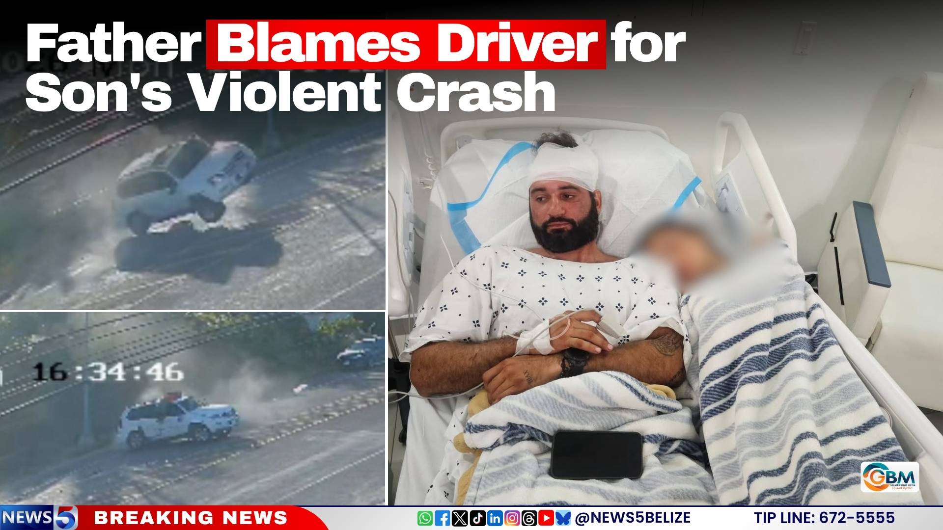 Father Blames Driver for Son’s Violent Crash