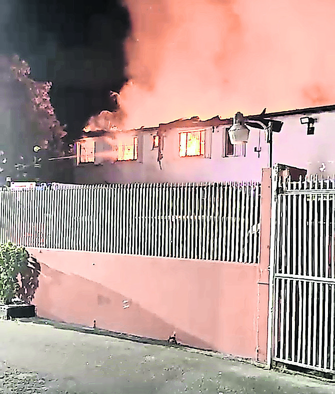 Fire rips through Original Patties