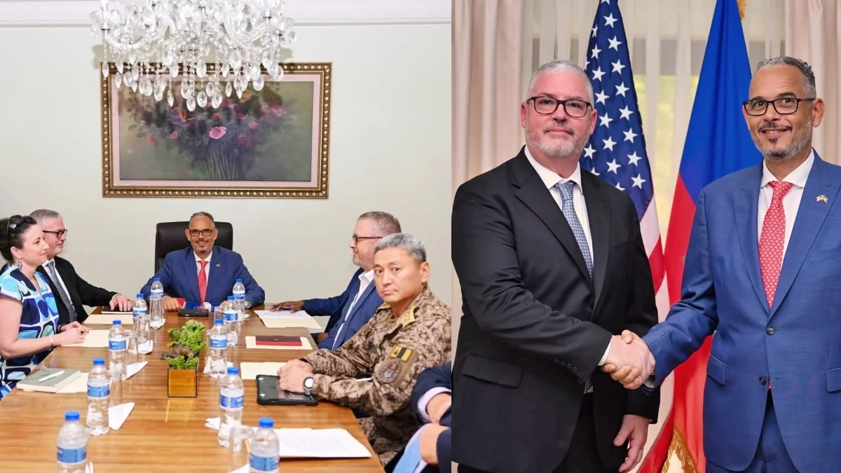 High-level meeting with David Howell, the new Chargé d’affaires a.i. of the United States in Haiti