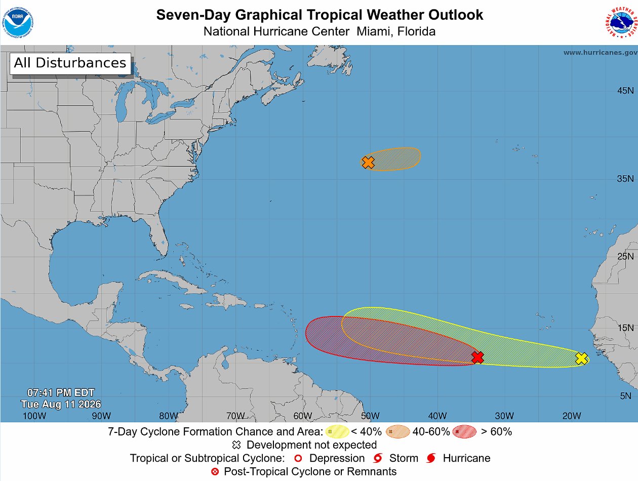 UPDATE: Atlantic System’s Development Chance Rises to 80 Percent