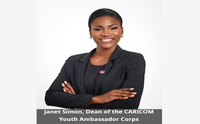 New CARICOM Youth Ambassador Corps Dean Puts Youth Well?Being and Employment at the Forefront