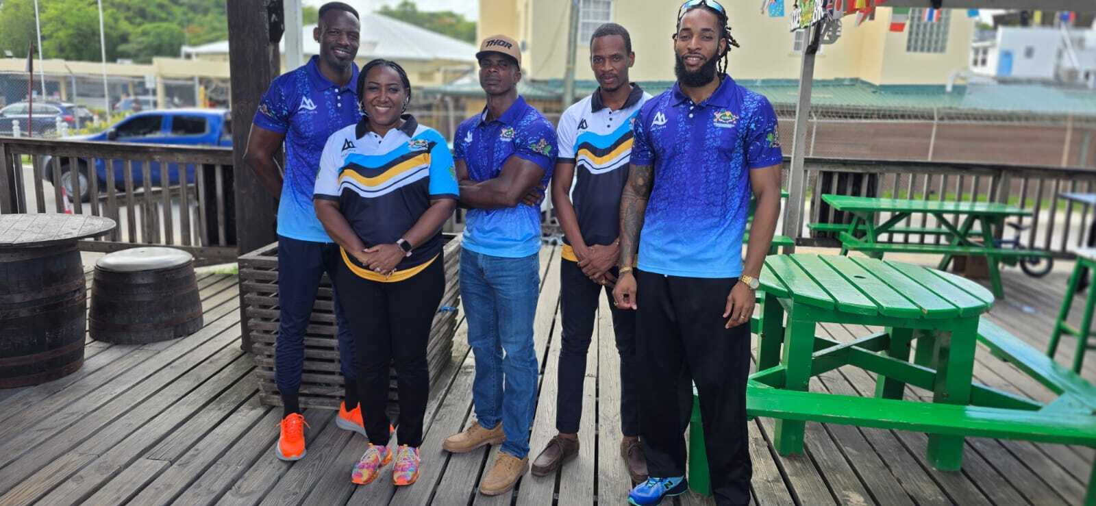 Team Saint Lucia cop hardware at CAC bodybuilding