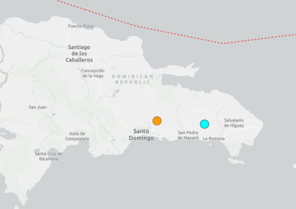 Several earthquakes recorded in the Dominican Republic this Sunday
