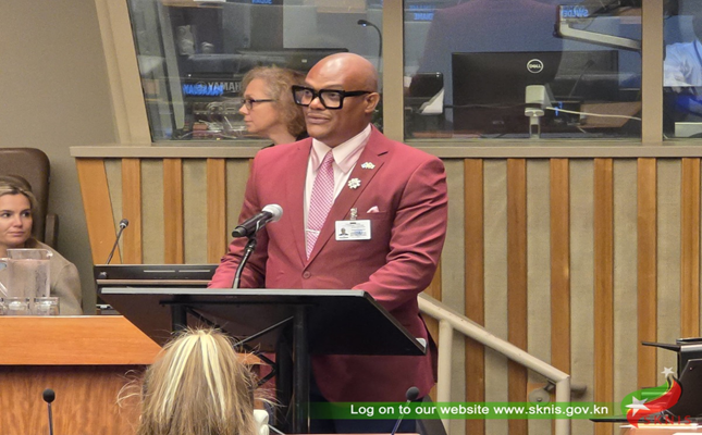 Acting Prime Minister Hanley delivers CARICOM statement on right to development at United NationS
