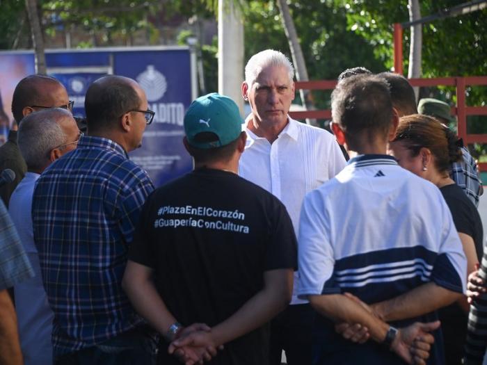Díaz-Canel inspects Ariguanabo water supply system