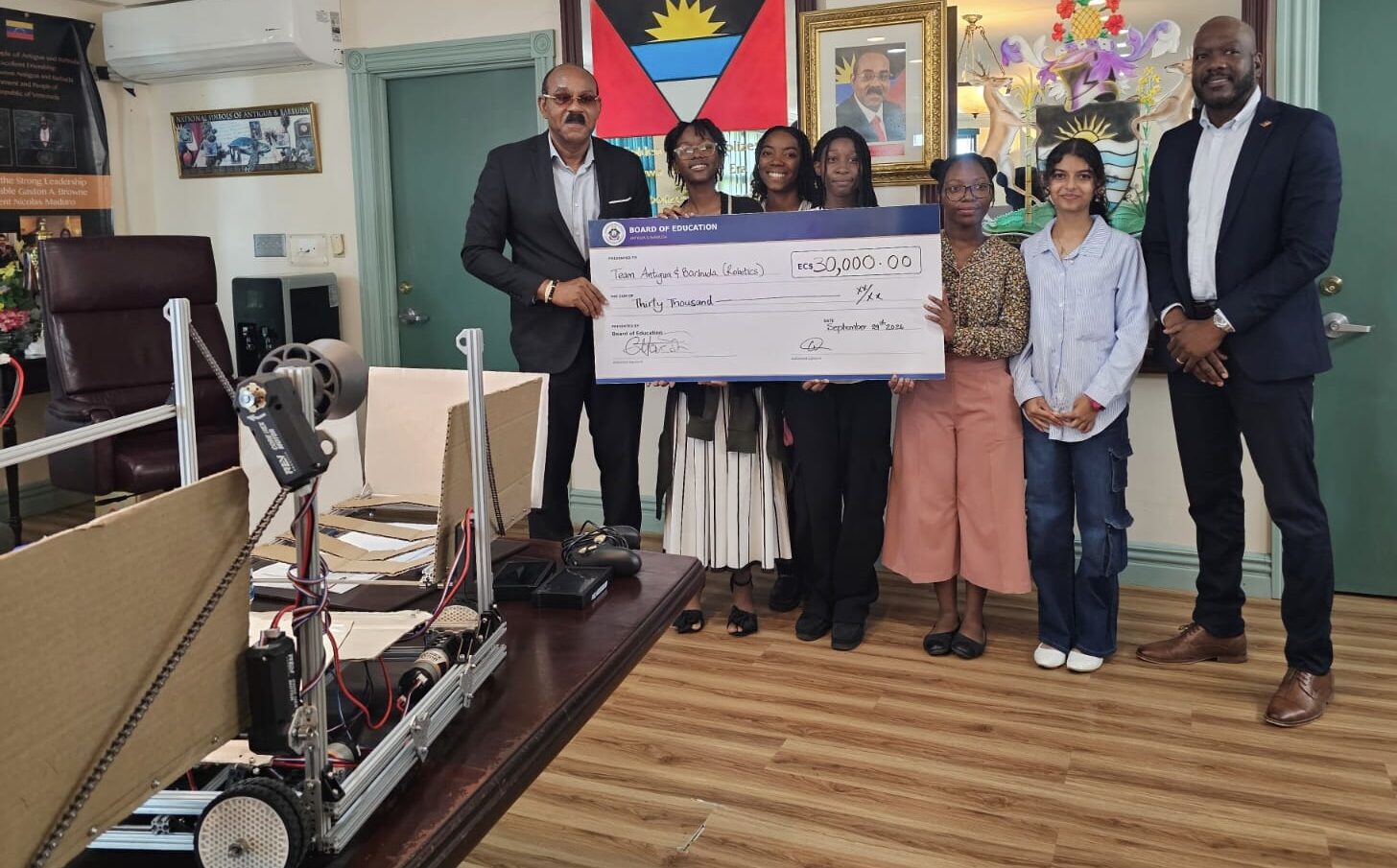 Cabinet Welcomes All-Girls STEM Team Ahead of FIRST Global Competition in South Korea